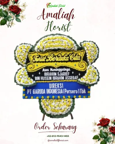 Papan Bunga Duka di Sumber Rejo